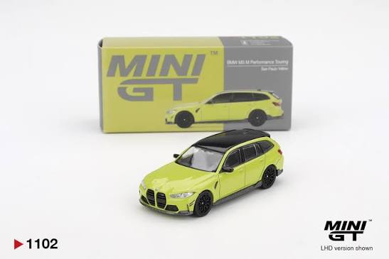 MINI GT #1102 BMW M3 M Performance Touring — São Paulo Yellow