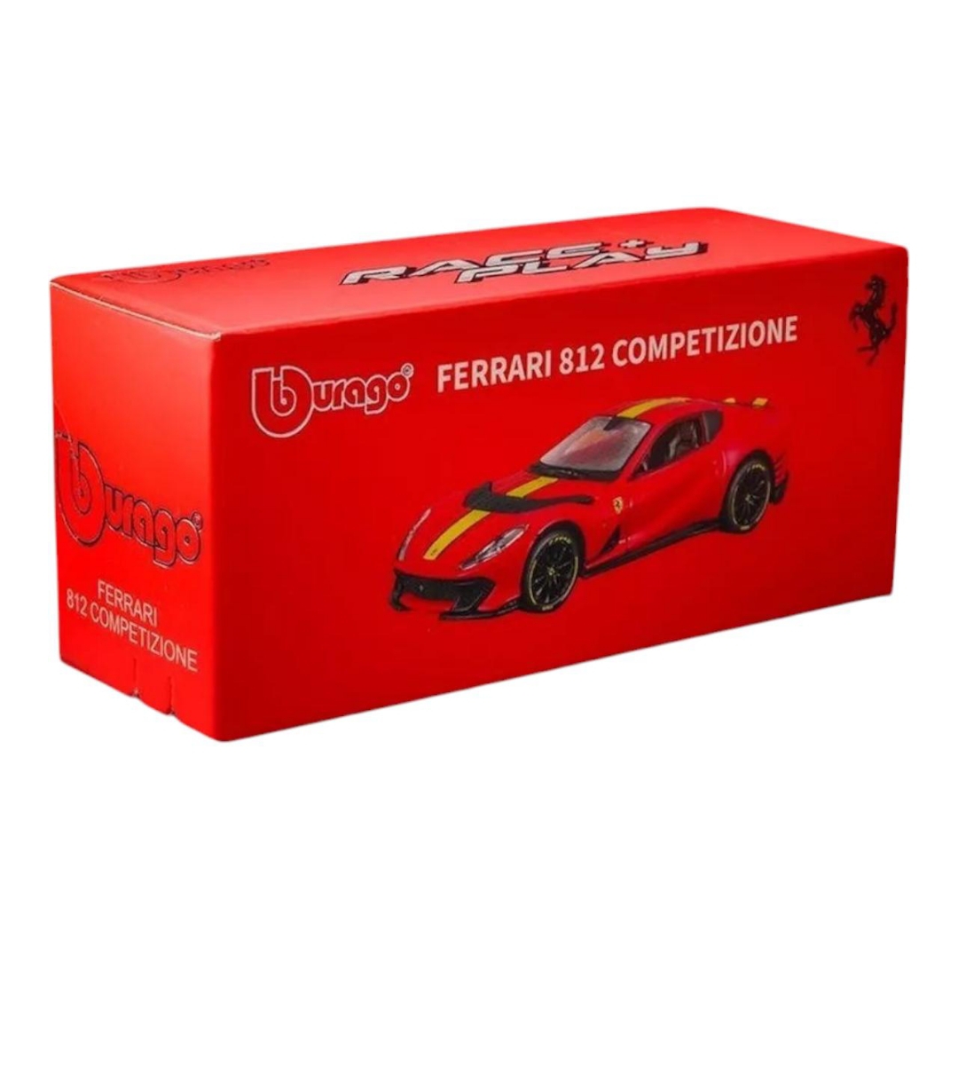 Ferrari 812 Competizione — Red with Yellow Stripes