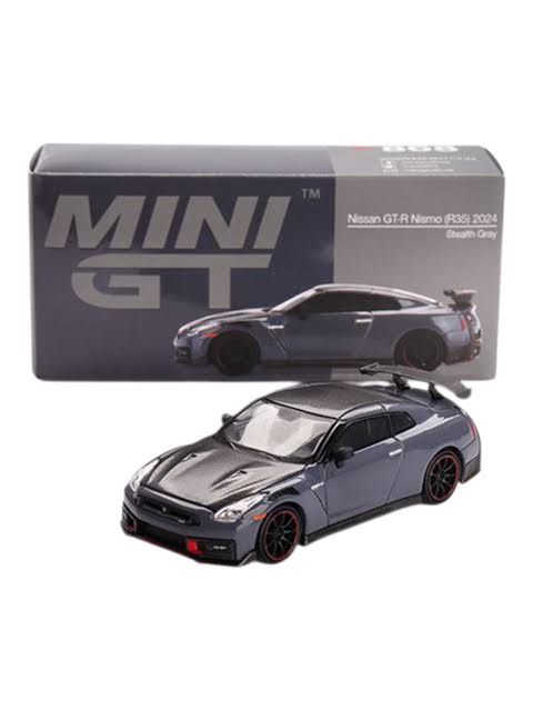 MINI GT #868 Nissan GT-R NISMO 2024 — Stealth Gray