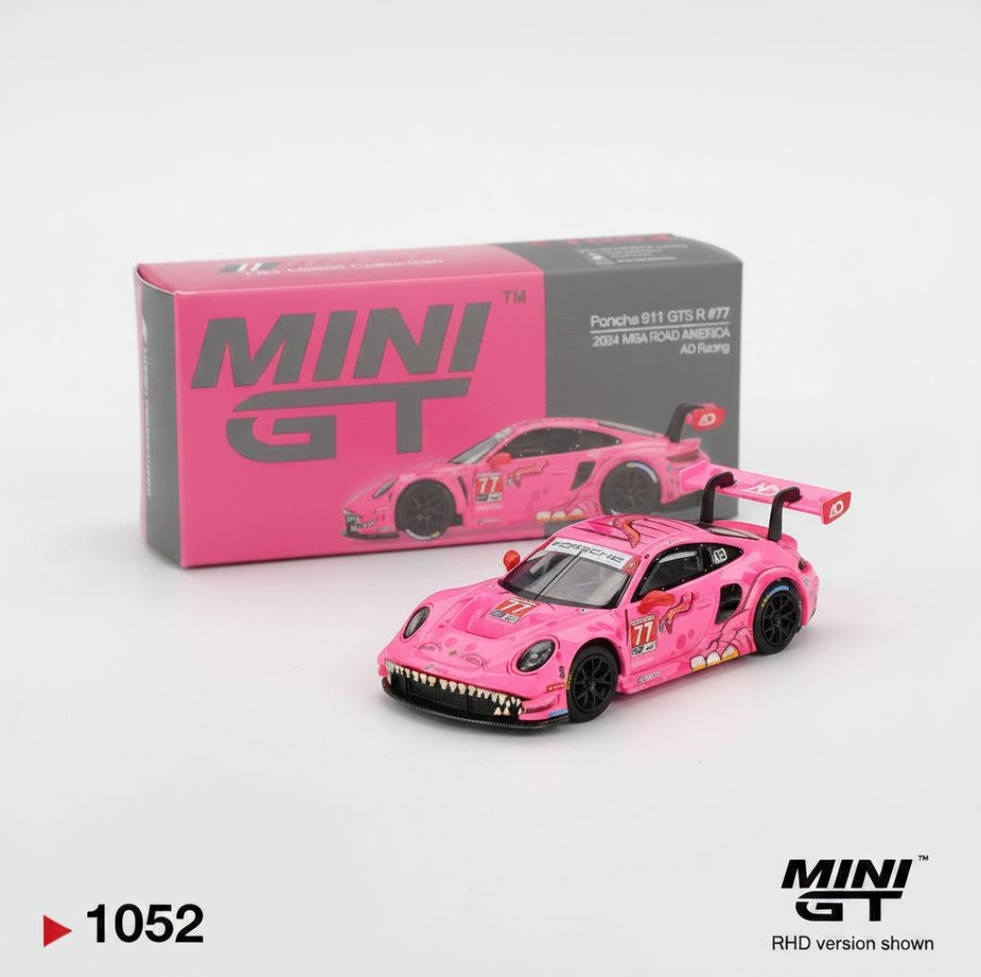MINI GT #1052 Porsche 911 GT3 R #77 ROXY — AO Racing