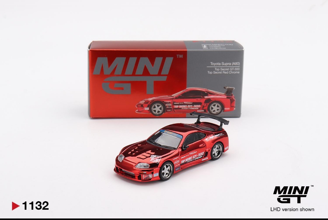 Toyota Supra (A80) Top Secret GT-300 – Top Secret Red Chrome (Mint, Boxed)