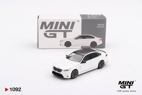 MINI GT #1092 BMW M5 — Alpine White